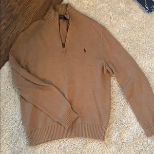 Ralph Lauren three quarter zip sweater